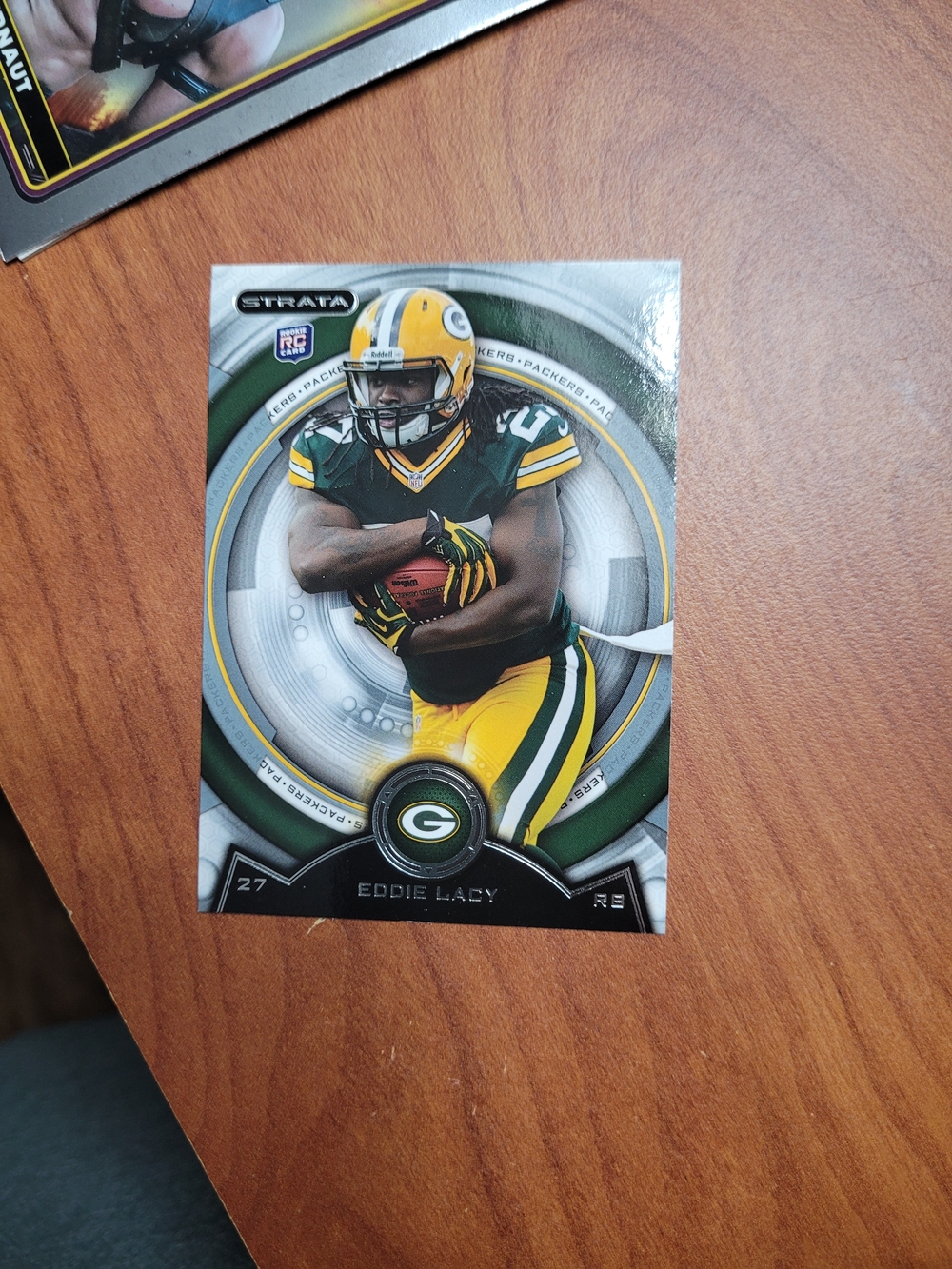 Topps Green and Yellow Green Bay Packers Eddie Lacy Football Card